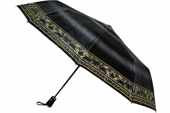 Черный женский зонтик полуавтомат Lantana